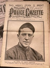 The National Police Gazette,  1914 & 1915, Baseball, Theater, Boxing, Crime, Etc. 3 Issues