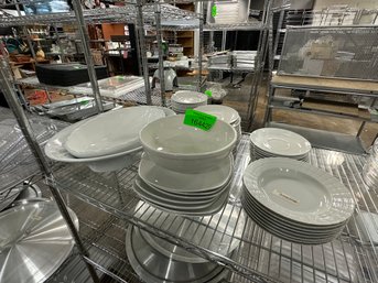 .large Lot Of Commercial Restaurant White Dishes