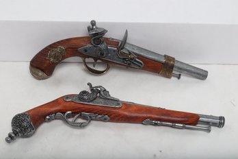 2 Replica Flintlock Pistols