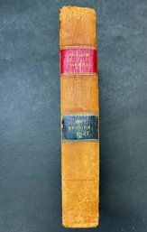 LAW BOOK: 1837 Journal Of The Senate Of The State Of New York Leather Binding