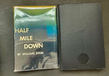 SCIENCE: William Beebe HALF MILE DOWN 1934 First Edition HC DJ Scarce