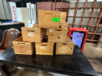 Lot Of 6 Wood Crates 18' X 12.5' X 9.5'