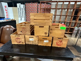 Lot Of 8 Wood Crates 18' X 12.5' X 9.5'