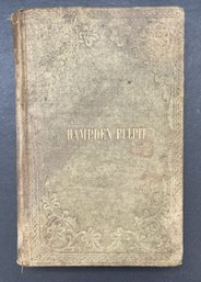 MASSACHUSETTS : 1854 Hampden County, Mass. Book THE CHURCH AND PASTORS
