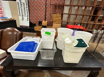 Large Lot Of Poly Food Containers