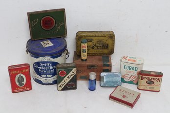 Antique/vintage Advertising Tin Grouping