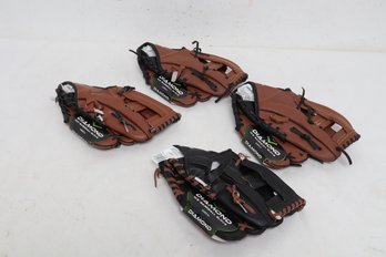 4 New Diamond 10.5' Baseball Gloves