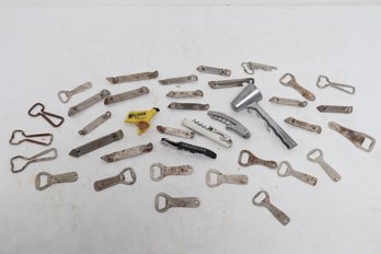 Large Grouping Of Vintage Advertising Bottle Openers
