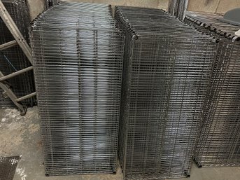Lot Of 10 Metal Wire Shelving Racks  48'X 24'