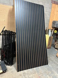 3 Pieces Of Used Black Slat Walls 8ft. X 4ft Sheets