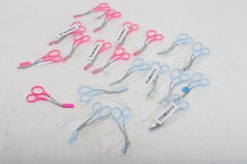 20 New Mini Thinning Scissors 10-pink & 10 Blue Pairs
