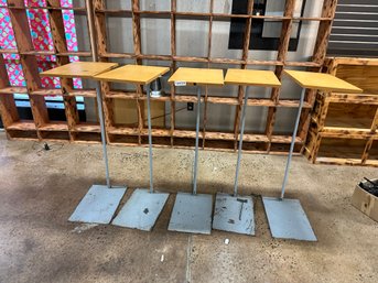 Lot Of 5 Commercial Display Stands