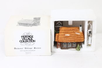 Department 56 Dickens Village Series - Ivy Glen Church - Hand Painted Lighted House