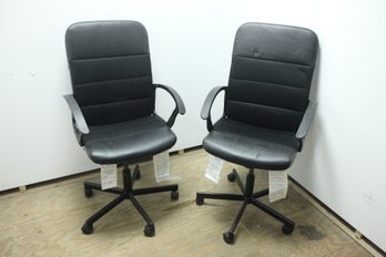 2 Pre-Owned Matching Adjustable Office Chairs