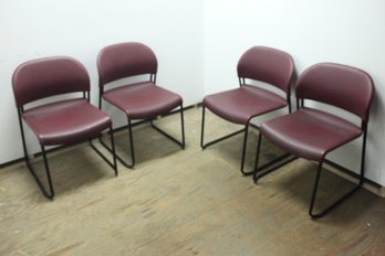 4 Pre-Owned Stack-Able Office Waiting Room Chairs