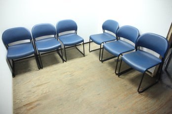 6 Pre-Owned Stack-able Office Waiting Room Chairs