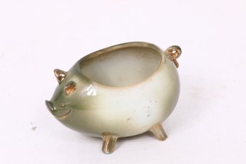 Antique German Porcelain Fairing Pig Planter