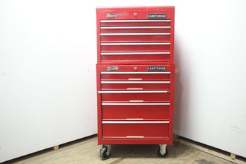 Craftsman Rolling Tool Chest With Miscellaneous Hand Tools