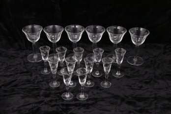 Group Of Vintage Liquor Stemware