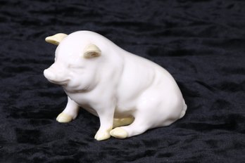 Vintage BELEEK Porcelain Pig