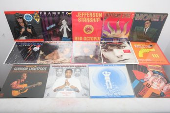 14 Vintage Sealed Vinyl LPs, Mixed Genre: Peter Frampton, Jefferson Starship, Donna Summers & More
