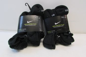 Nike Dri Fit No Show Socks Men's 8-12/ Women's 10-13 Lot Of 2 Pkgs Of 6