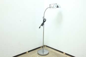 Free Standing Chrome Inspection Light With Articulating Goose Neck & Height Adjustment