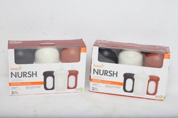 2 Boxes Of Brand New Boon Nursh 3 Packs Of Air Free Feeding