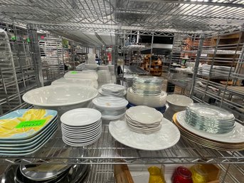 Large Lot Of Commercial Dishes And Misc.