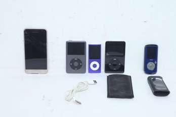 3- Ipods, RCA MP3 Player & Samsung Phone