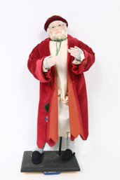 Department 56 Large 29 Inches Limited Edition Ebenezer Scrooge Doll By Valerie Bunting (signed)