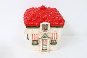Department 56 Rosie's Cherry Pit Cafe Cookie Jar Made In Japan Hand Painted - New Old Stock