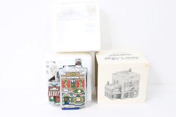 Department 56 The Original Snow Village ' Village Realty ' Home Hand Painted Lighted - New Old Stock