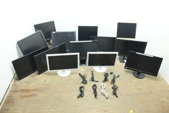 13 Pre-Owned Computer Monitors Sony, Acer, Dell Etc.