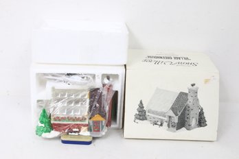Department 56 The Original Snow Village ' Village Greenhouse ' Building Hand Painted Lighted - New Old Stock