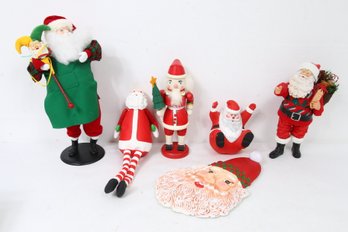 Department 56 Group Of Santa Figurines
