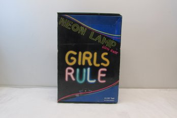 Girls Rule Neon Light New In Box