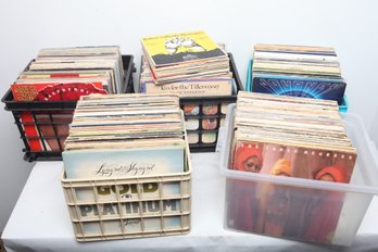 HUGE Vintage Vinyl Record Lot: Mixed Genre & Artists (unsorted) ~ 300-350 Albums
