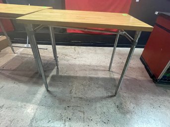 John Boos Maple Top Bar Table With Stainless Legs 30' X 48'