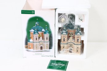 Department 56 Alpine Village Series ' Christkindl Church ' Hand Painted Lighted House - New Old Stock