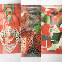 Lot Of 3 Tabasco Art Print Posters, 1 By Gina Cumberland