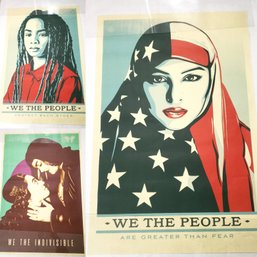 Group Of 3 Shepard Fairey Protest Posters