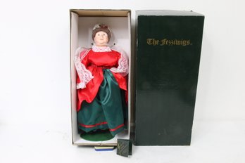 Department 56 Charles Dickens Christmas Carol Mrs Fezziwigs Doll - New Old Stock