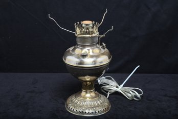 Antique Electrified Aladdin Lamp