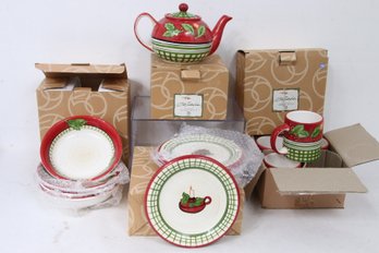 Department 56 Collection Of Bob Timberlake - Soup Bowls, Mugs, Plates, Tea Pot - New Old Stock