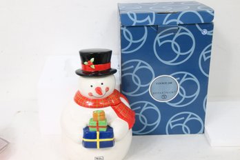 Department 56 Snowman Cookie Jar - New Old Stock