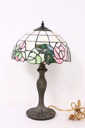 Modern Tiffany Style Slag Glass Desk Lamp