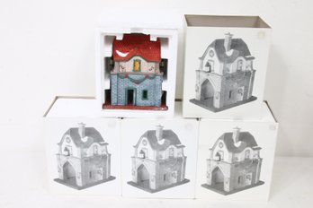 Department 56 Heritage Village Collection - Gate House - Group Of 4 - New Old Stock