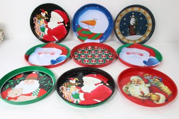 Large Group Of Department 56 Tin Trays