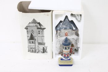 Department 56 North Pole Series - Tin Soldier Shop - Lighted Porcelain Hand Painted - New Old Stock